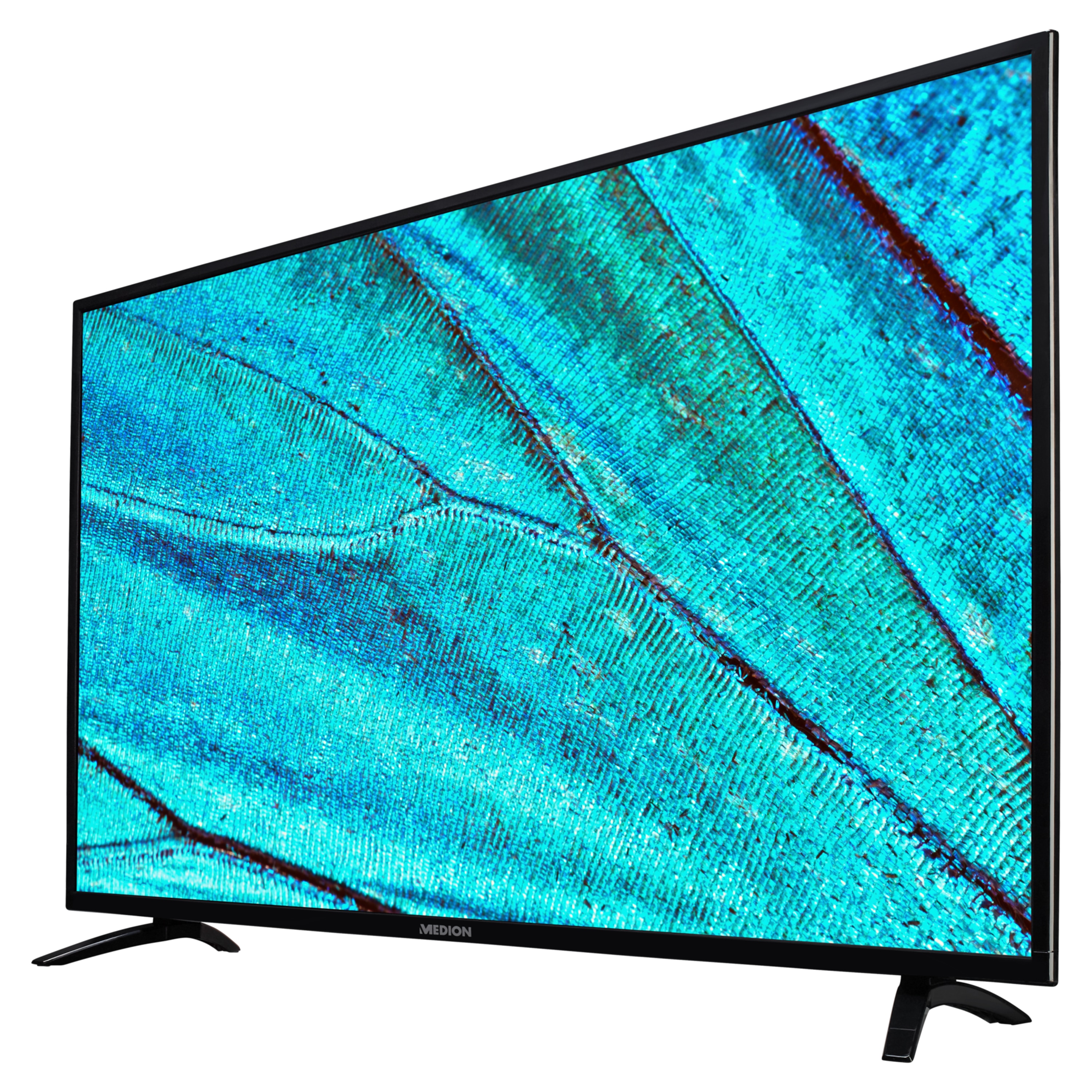 MEDION® LIFE® X14315 (MD 30090) Ultra HD LCD Smart-TV, 108 cm (43'') Ultra HD Display inkl. Wandhalterung Tilt Basic - ARTIKELSET