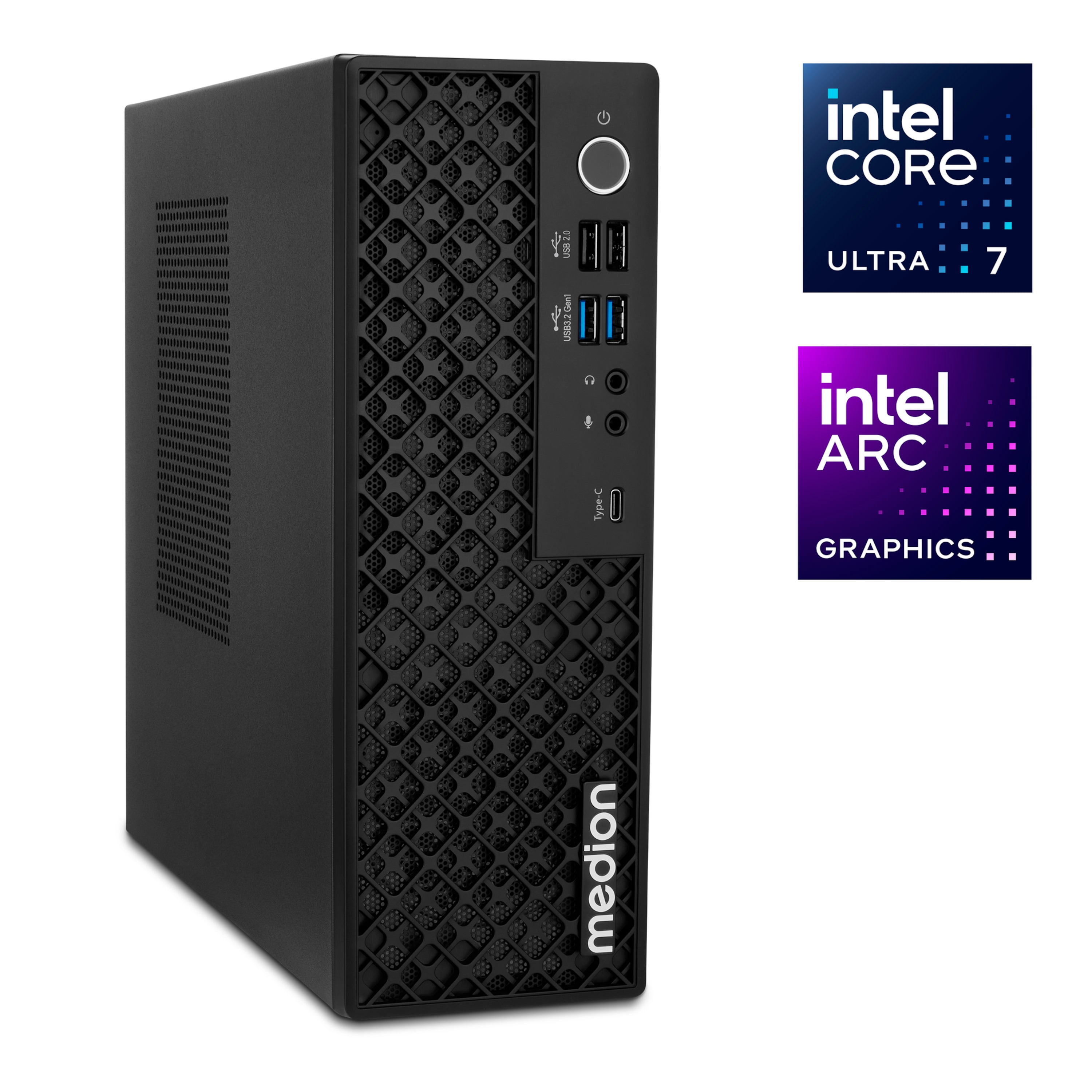 MEDION® Picoworx T80 III Mini PC, Intel® Core™ Ultra 7 256V, Windows 11 Home, 1 TB SSD, 16 GB RAM