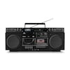 MEDION® LIFE P66538 Retro-Boombox schwarz, DAB+/PLL-UKW Radio, Bluetooth® 5.3 für das Abspielen von Smartphone & Co, CD-Player, Kassettendeck, X-Bass Funktion, 2 x 10 W RMS
