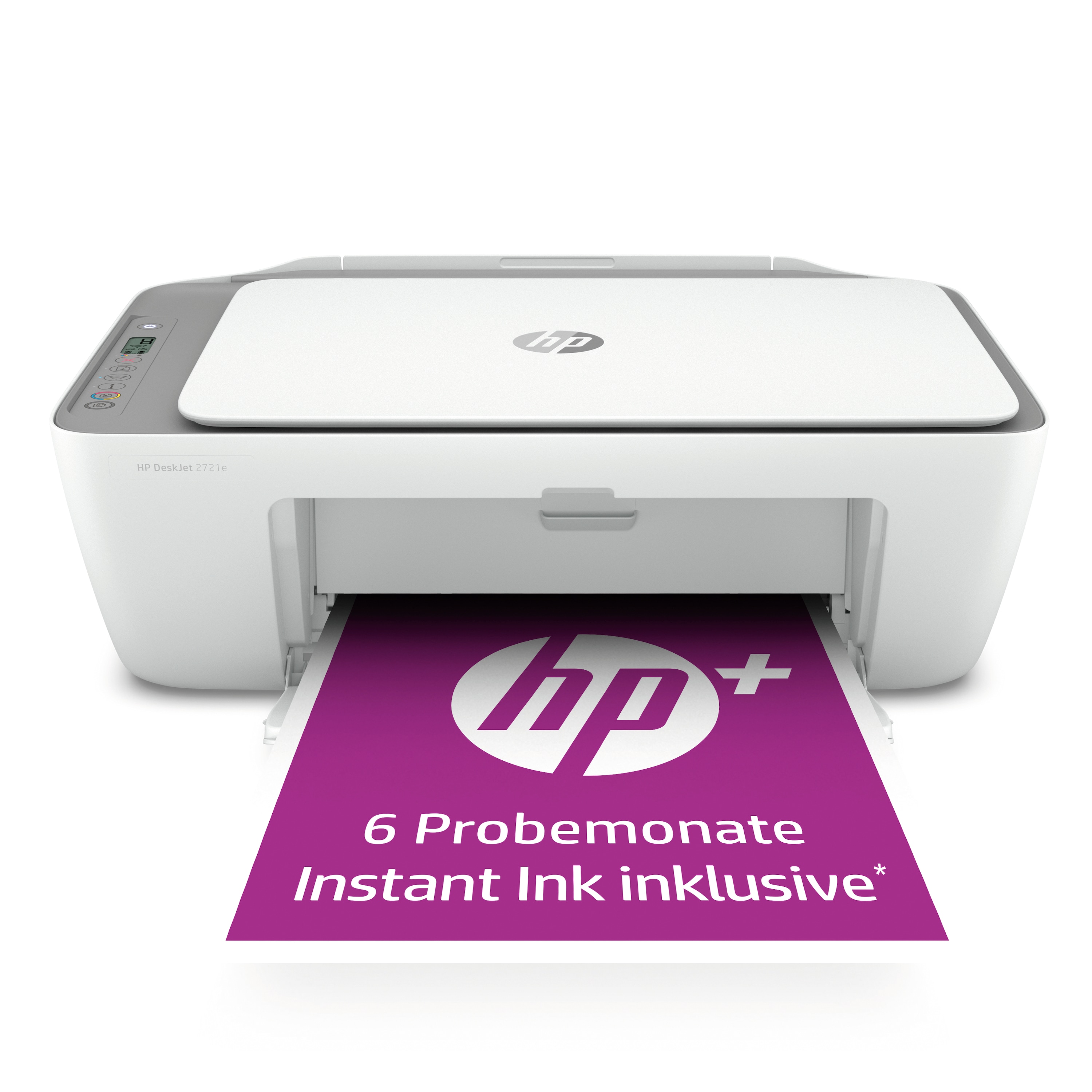 HP DeskJet 2721e All-in-One-Drucker, Drucken. Kopieren. Scannen, Druckgeschwindigkeit 7,5/5,5 Seiten/Min. (schwarz/farbig), Bluetooth® 4.2