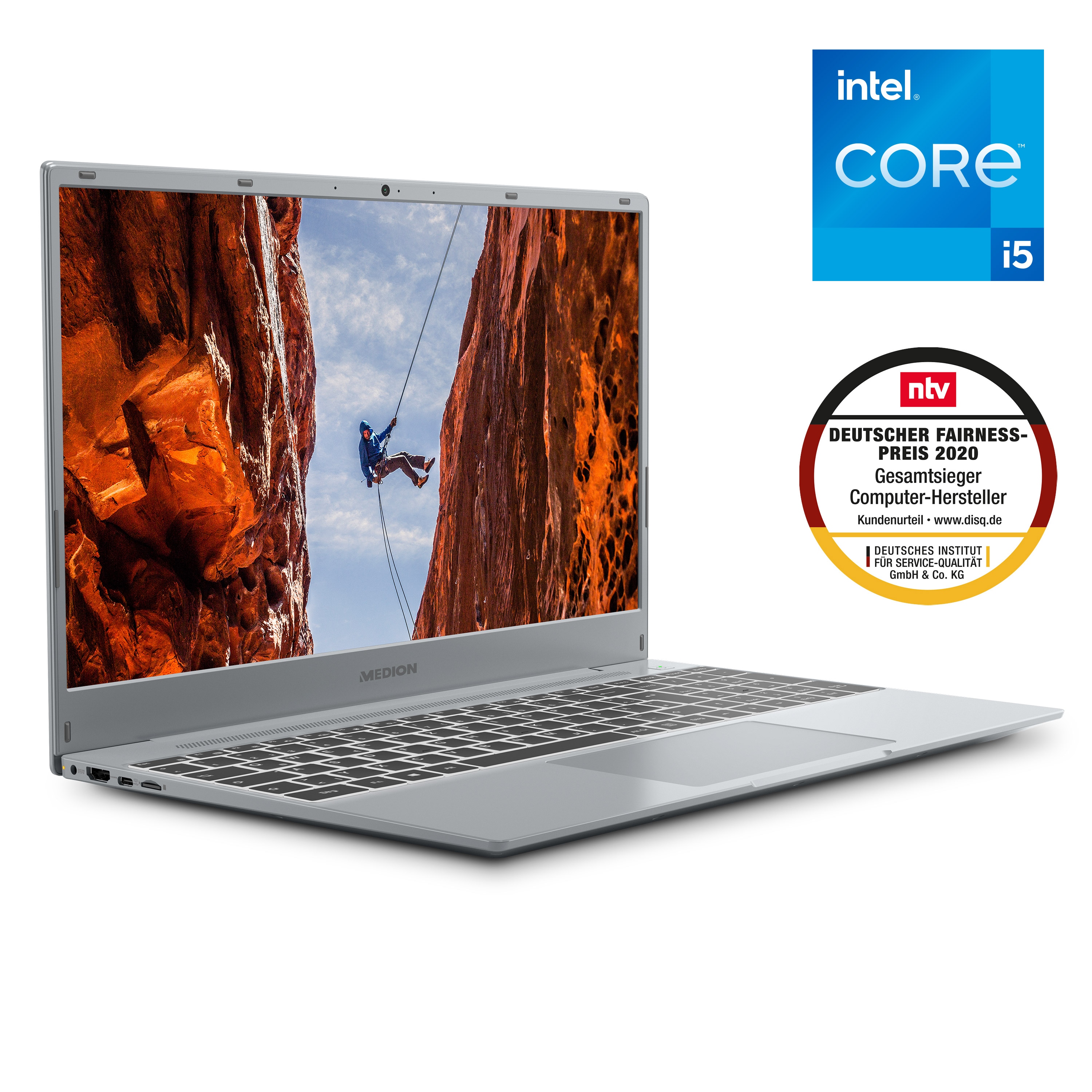 MEDION® E15411 Laptop, Intel® Core™ i5-1135G7, Windows 11 Home, 39,6 cm (15,6'') FHD Display, 1 TB SSD, 8 GB RAM  (B-Ware)