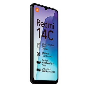 XIAOMI Redmi 14C 256 GB, Midnight Black + Xiaomi Redmi Buds 6 Play