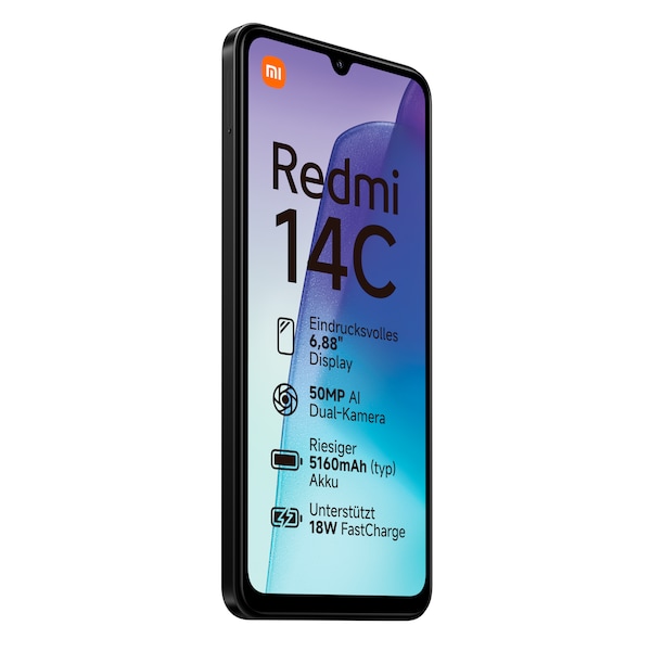 XIAOMI Redmi 14C 256 GB, Midnight Black + Xiaomi Redmi Buds 6 Play