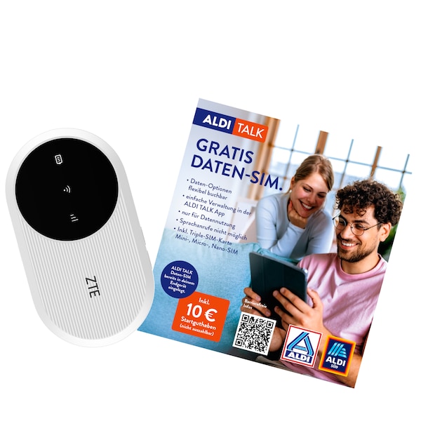 ZTE Mobiler Router U10, 4G LTE, Weiß
