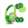 MEDION® LIFE HE-1 Kids Bluetooth Kinderkopfhörer, 3-stufiger Gehörschutz, bis zu 85 Std. Akkulaufzeit, MP3-Player, Bluetooth 5.4, AUX & microSD, LED-Lichtring, austauschbare Designs