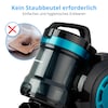 MEDION® Beutelloser Zyklon-Staubsauger MD 19407, 150W Saugleistung, Staubbehälterkapazität 2 L, EPA Filter, integriertes Zubehör