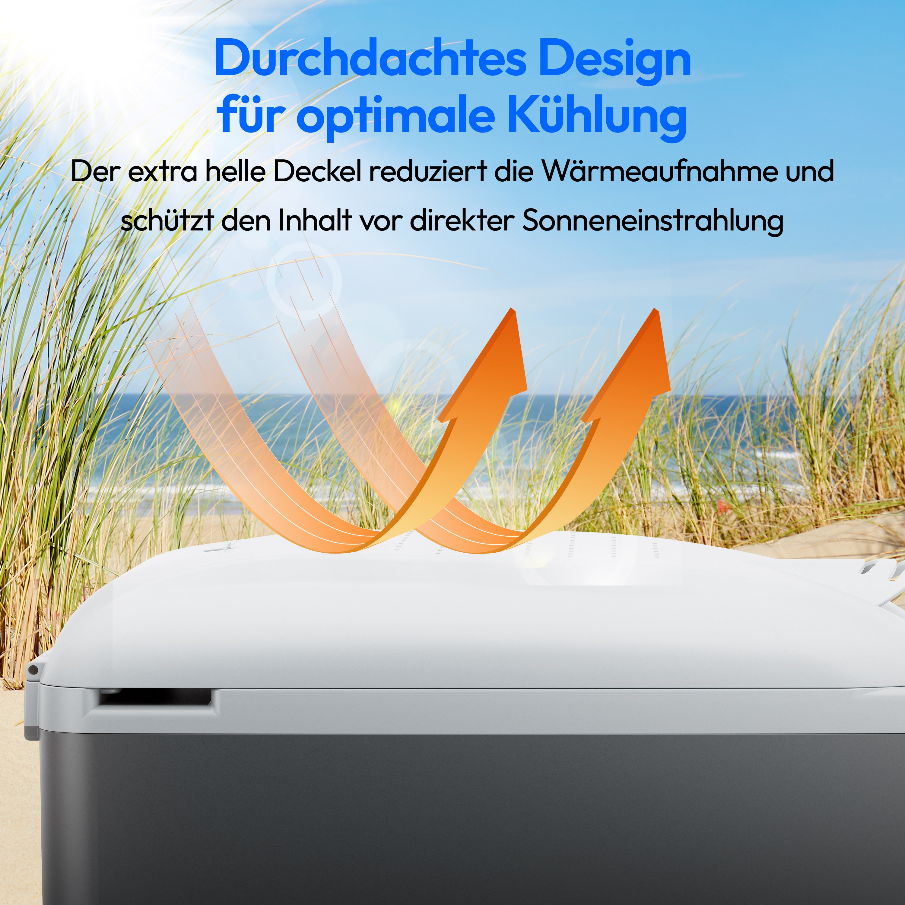MEDION® LIFE Kühlbox mit Wärmefunktion MD13100, Kühl und Warmhaltefunktion, 16 L Kapazität, Tragegurt