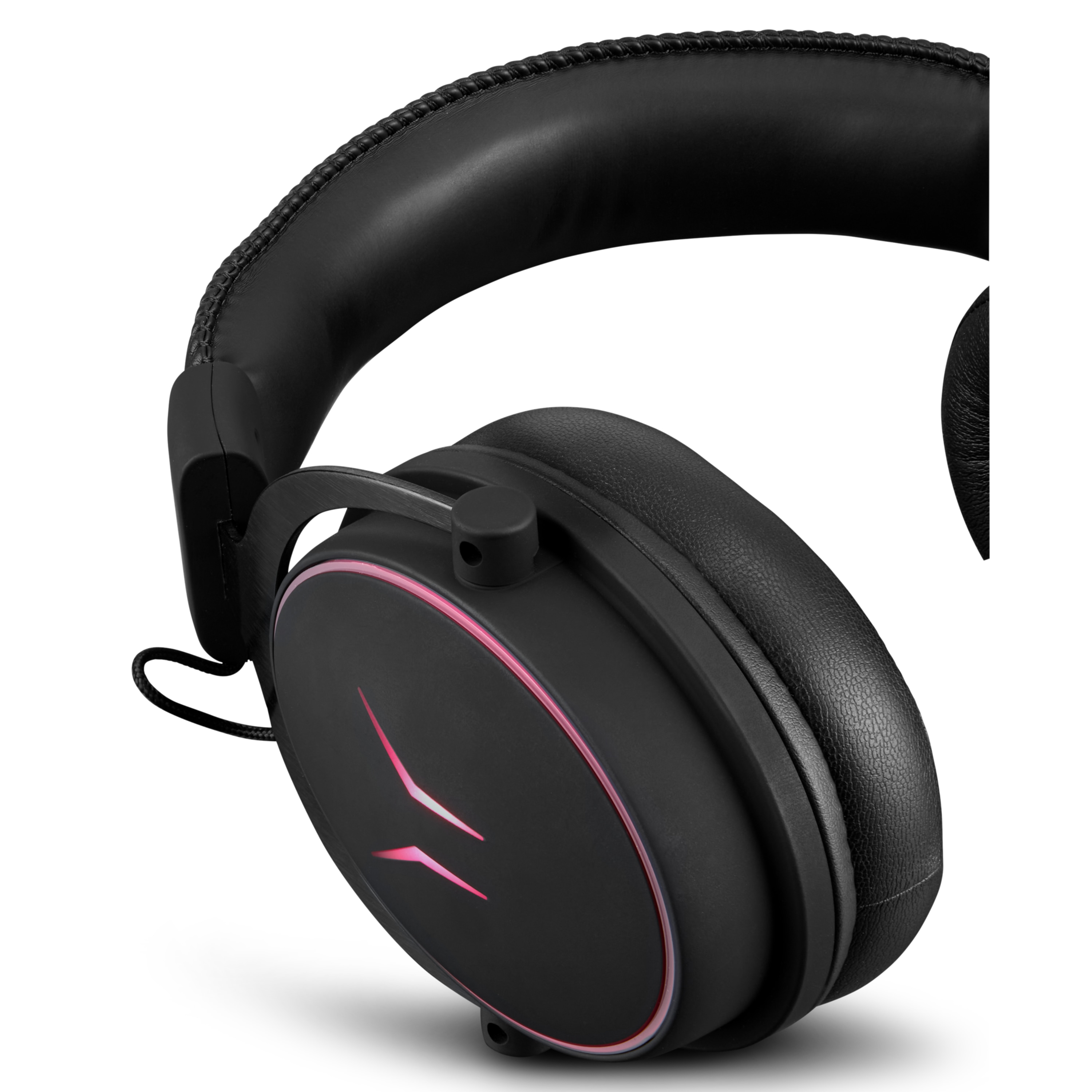 MEDION® ERAZER Mage P20 Gaming Headset, klasse Klangqualität mit ES9260Q Soundchip, flexibles & abnehmbares Mikrofon, RGB, Kabelbedienelement