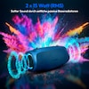MEDION® LIFE® P61746 Tragbarer Bluetooth® Lautsprecher M, Dual Illuminated (RGB-Lichteffekte), Bluetooth® 5.3, integrierter Akku mit bis zu 42 Stunden Laufzeit, robustes & mobiles Design, 2 x 15 W RMS