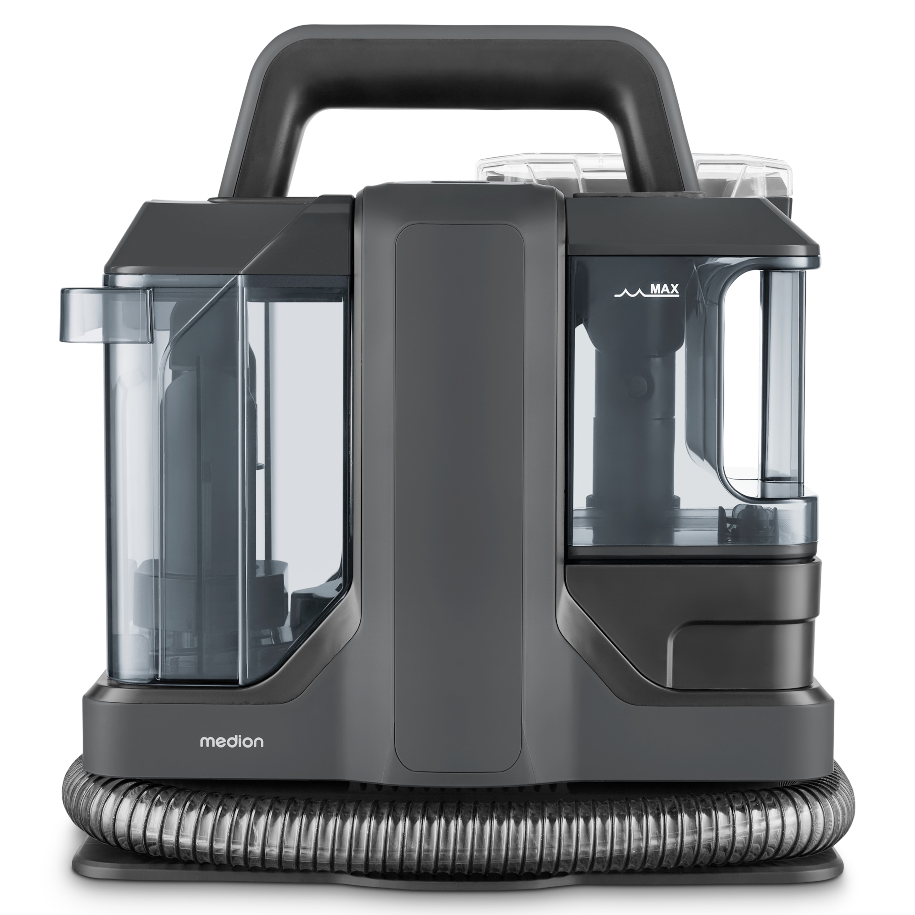 MEDION® E10 UC Polsterreiniger (MD100122), 15 kPa Saugkraft, 1080 ml Frischwassertank, 730 ml Schmtzwassertank, IPX4, mit Tragegriff