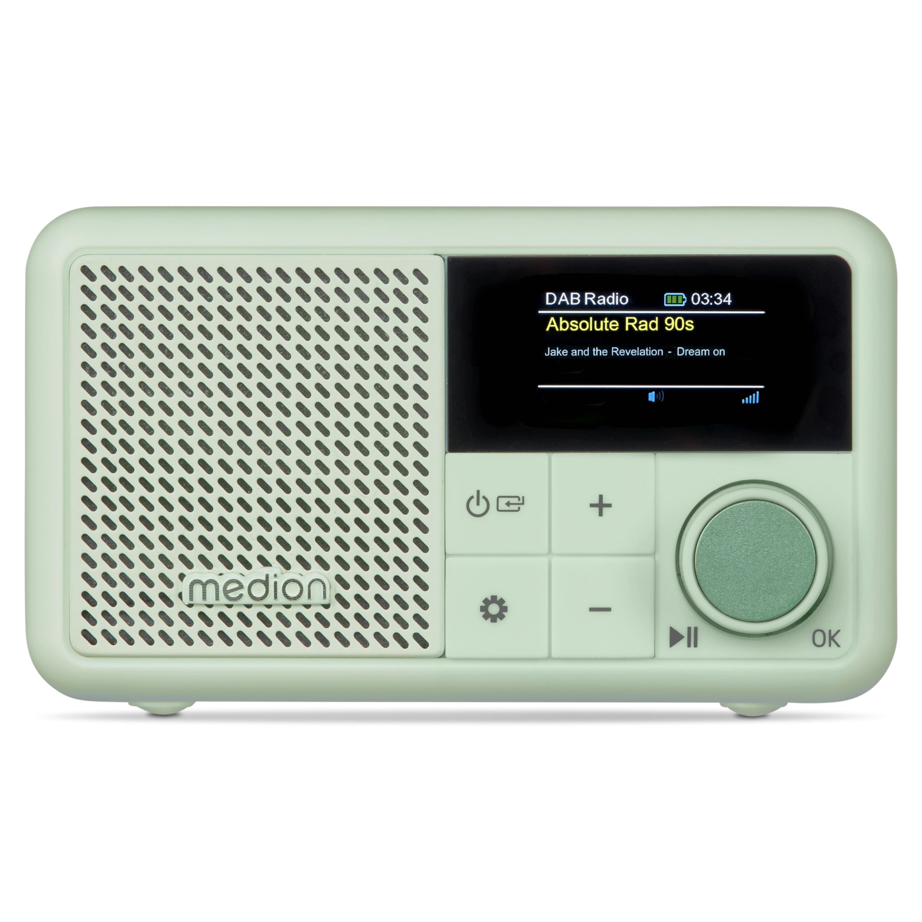 MEDION® LIFE® S66822 Tragbares DAB+ Radio, Farb-TFT Display 3,73 cm (1,47''), DAB+/UKW-Radio (je 40 Senderspeicher), Bluetooth® 5.3, integrierter Akku, extra kompakt, 2 W RMS