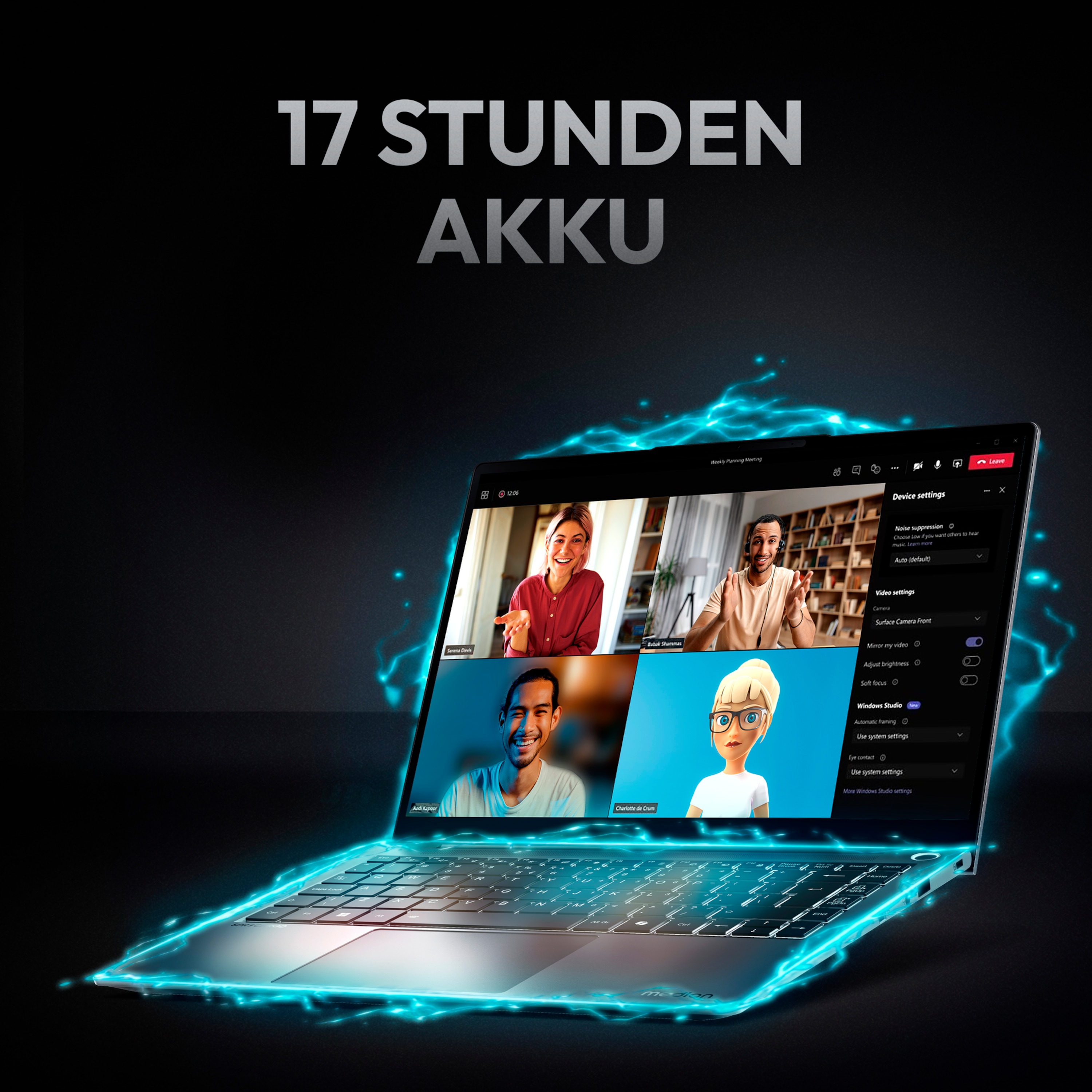 MEDION SPRCHRGD 14 S1 Elite; Copilot+ PC, Snapdragon® X Elite, Windows&nbsp;11&nbsp;Home, 35,56 cm (14“) 2,8K Display, 1 TB SSD, 32 GB RAM