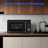 MEDION® LIFE® 2 in 1 Mikrowelle MD12021, 800 Watt Mikrowellenleistung, 1000 Watt Grillleistung, 9 Automatikprogramme, 20 L Kapazität, 5 Leistungsstufen, digitaler 95 min. Timer, Auftaufunktion