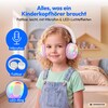 MEDION® LIFE HE-1 Kids Bluetooth Kinderkopfhörer, 3-stufiger Gehörschutz, bis zu 85 Std. Akkulaufzeit, MP3-Player, Bluetooth 5.4, AUX & microSD, LED-Lichtring, austauschbare Designs
