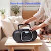 MEDION® LIFE E66476 Tragbare CD-Boombox, CD-Player, Kassettendeck, FM-Radio, USB-MP3-Wiedergabe, 30 Senderspeicher, Batteriebetrieb