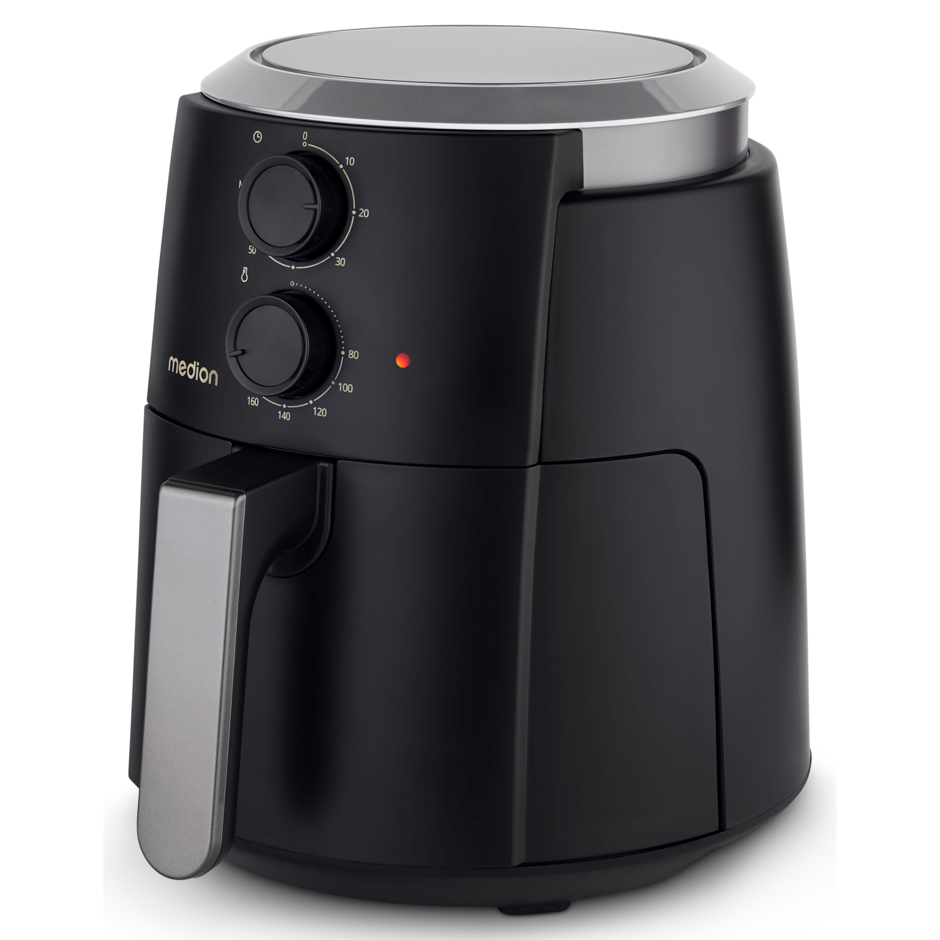 MEDION® LIFE Heißluftfritteuse P30 L (MD13020), 100 Rezepte in der Life+ App¹, 4,7 Liter Fassungsvermögen, 1.500 Watt, 60 min. Timer