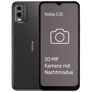 NOKIA C32 LTE, 64 GB, Charcoal