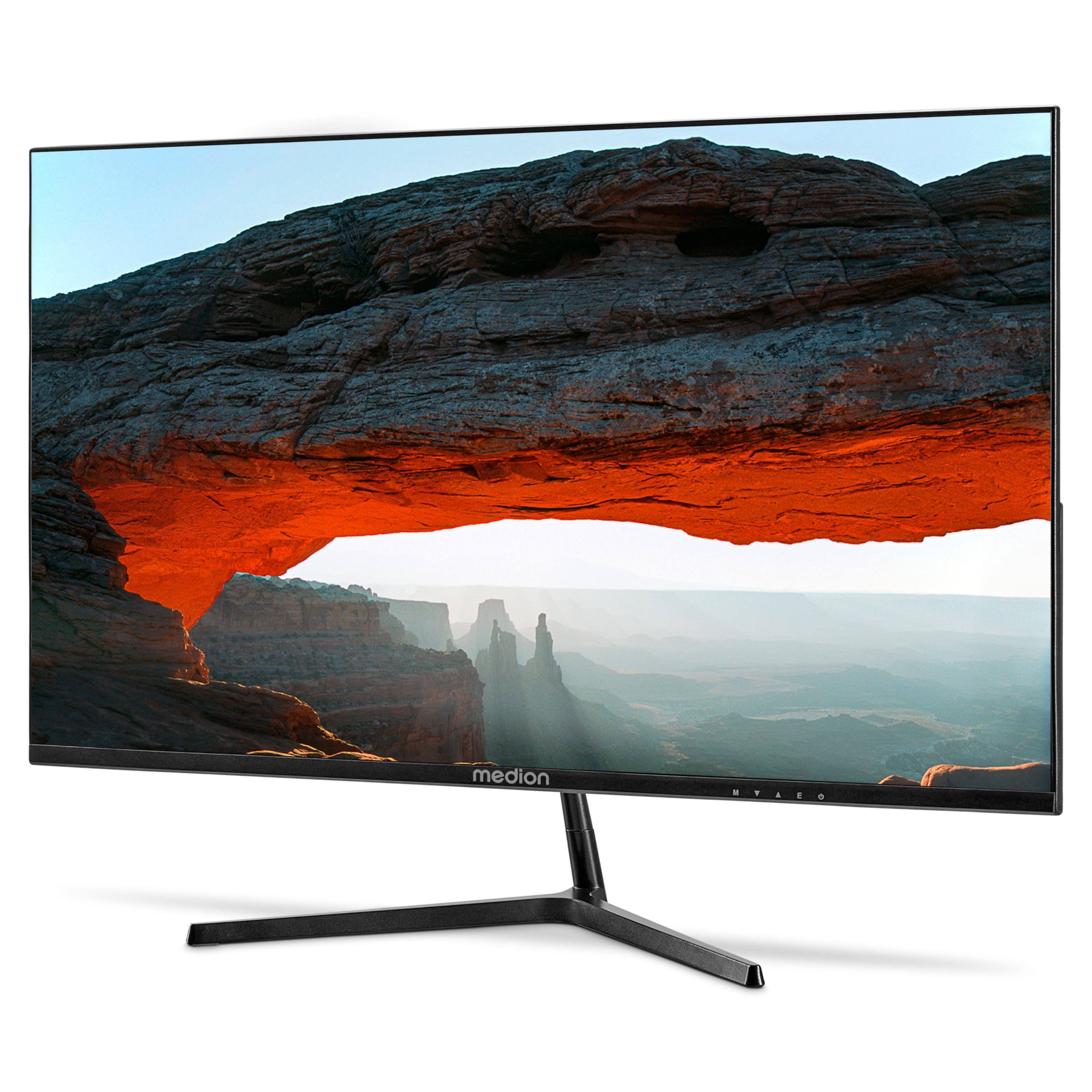 MEDION® AKOYA® P52424 (MD 20152) Widescreen Monitor, 60,5 cm (24''), Full HD Display, HDR10, DisplayPort, HDMI und rahmenloses Design
