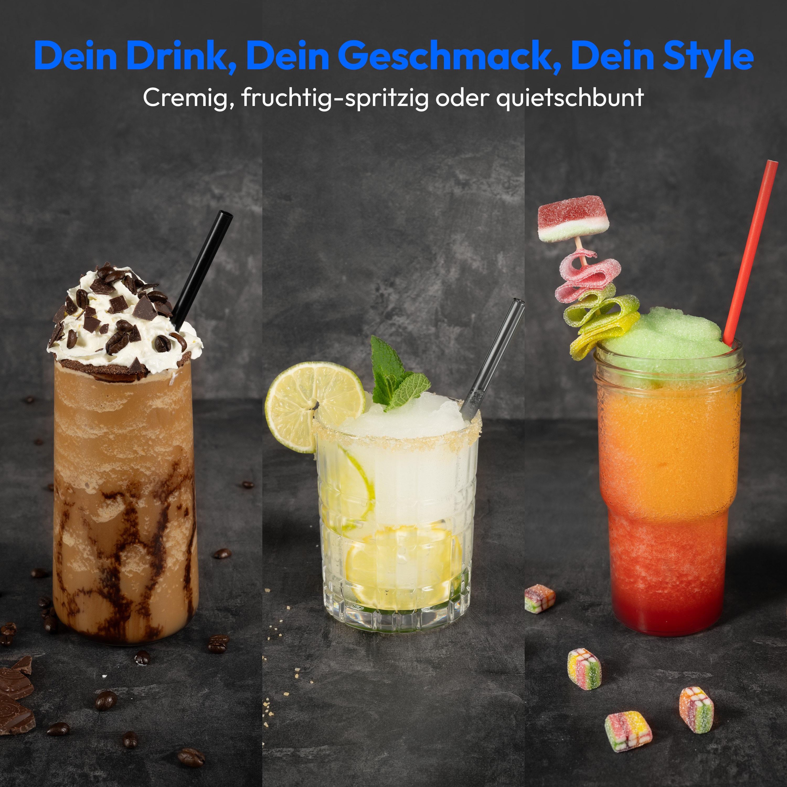 MEDION® LIFE Slush-Eismaschine MD12090, 2,6 L Slush-Eis Kapazität, Härtegradkontrolle, 5 Modi,  30–60 Minuten Zubereitungszeit², Abnehmbarer Tank