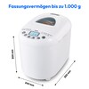 MEDION® LIFE® Brotback- automat  MD 11011, 19 Backprogramme, 3 wählbare Bräunungsgrade, 550 Watt, bis zu 1000g Fassungsvermögen