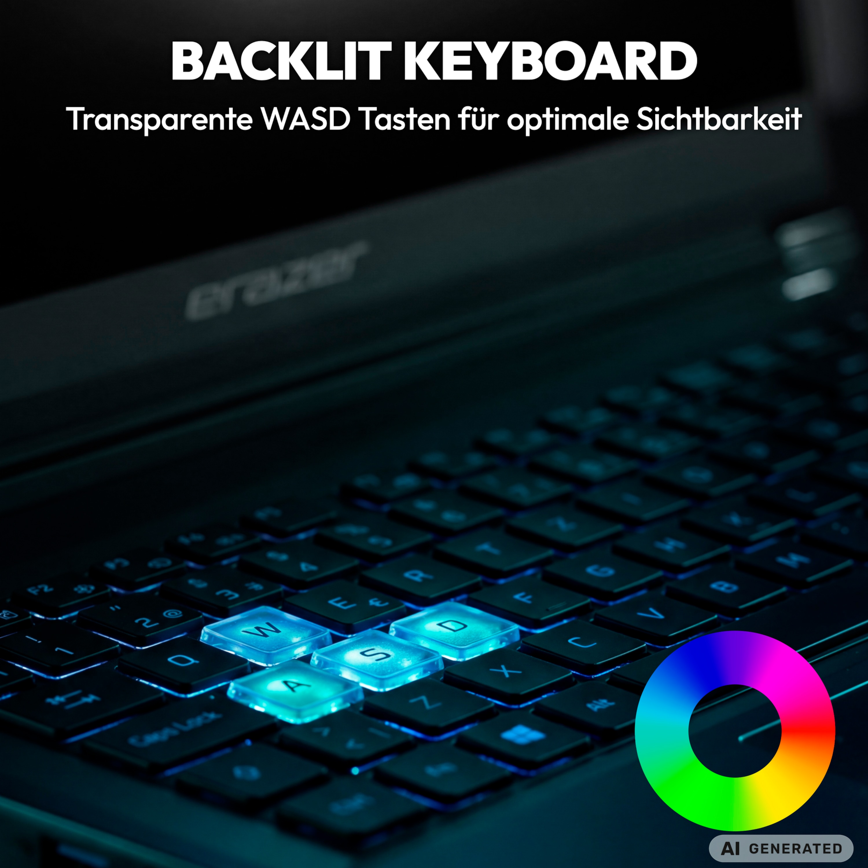 MEDION® ERAZER Defender 17 P10 Core Gaming Laptop, Intel® Core™ i9-14900HX, Windows 11 Home, 43,8 cm (17,3") FHD Display mit 144 Hz, NVIDIA® GeForce RTX™ 5070, 1 TB SSD, 16 GB RAM