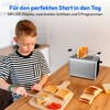 MEDION® MEDION LIFE Toaster MD12102, 2 Toastschlitze für zwei Toastscheiben, LED Sensor-Touch-Display für präzise Steuerung, 7 Bräunungsstufen und 5 Automatikprogramme