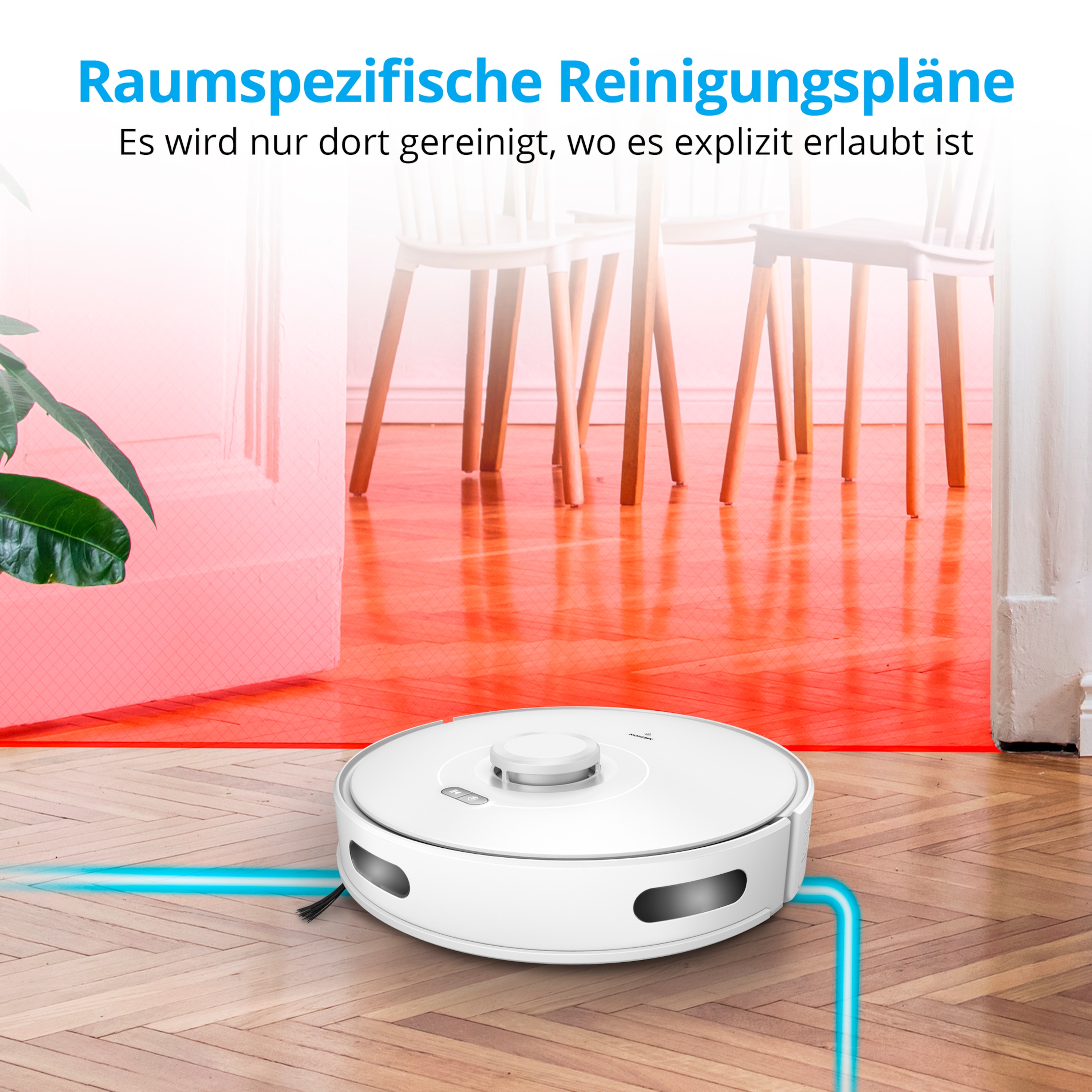 Medion® Bodenstaubsauger Medion MD11782 X10 SW, Saugroboter, Beutellos