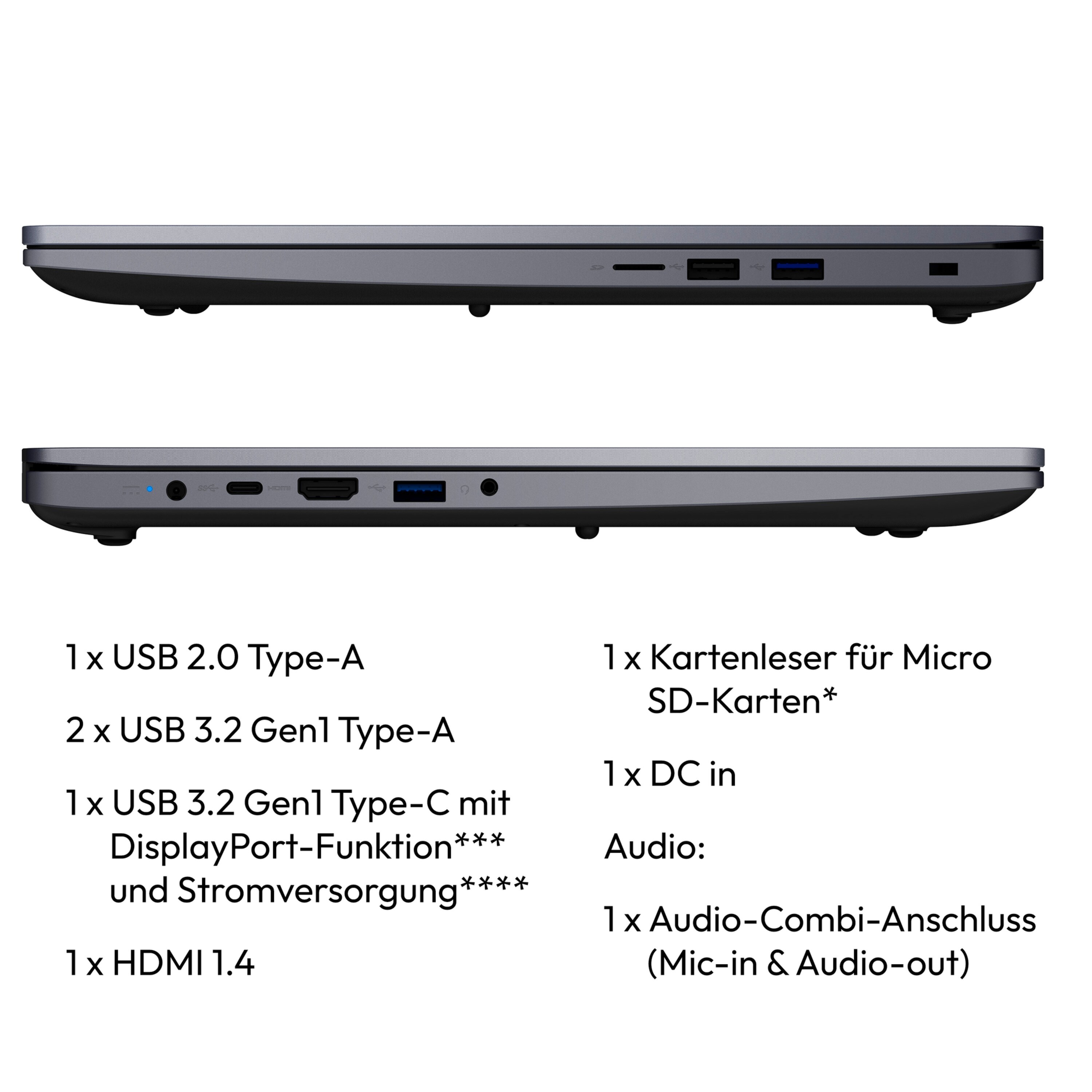 MEDION® Avantum 17 E1 Laptop, AMD Ryzen™ 5 7430U , Windows 11 Home, 43,9 cm (17,3") FHD Display, 1 TB SSD, 32 GB RAM