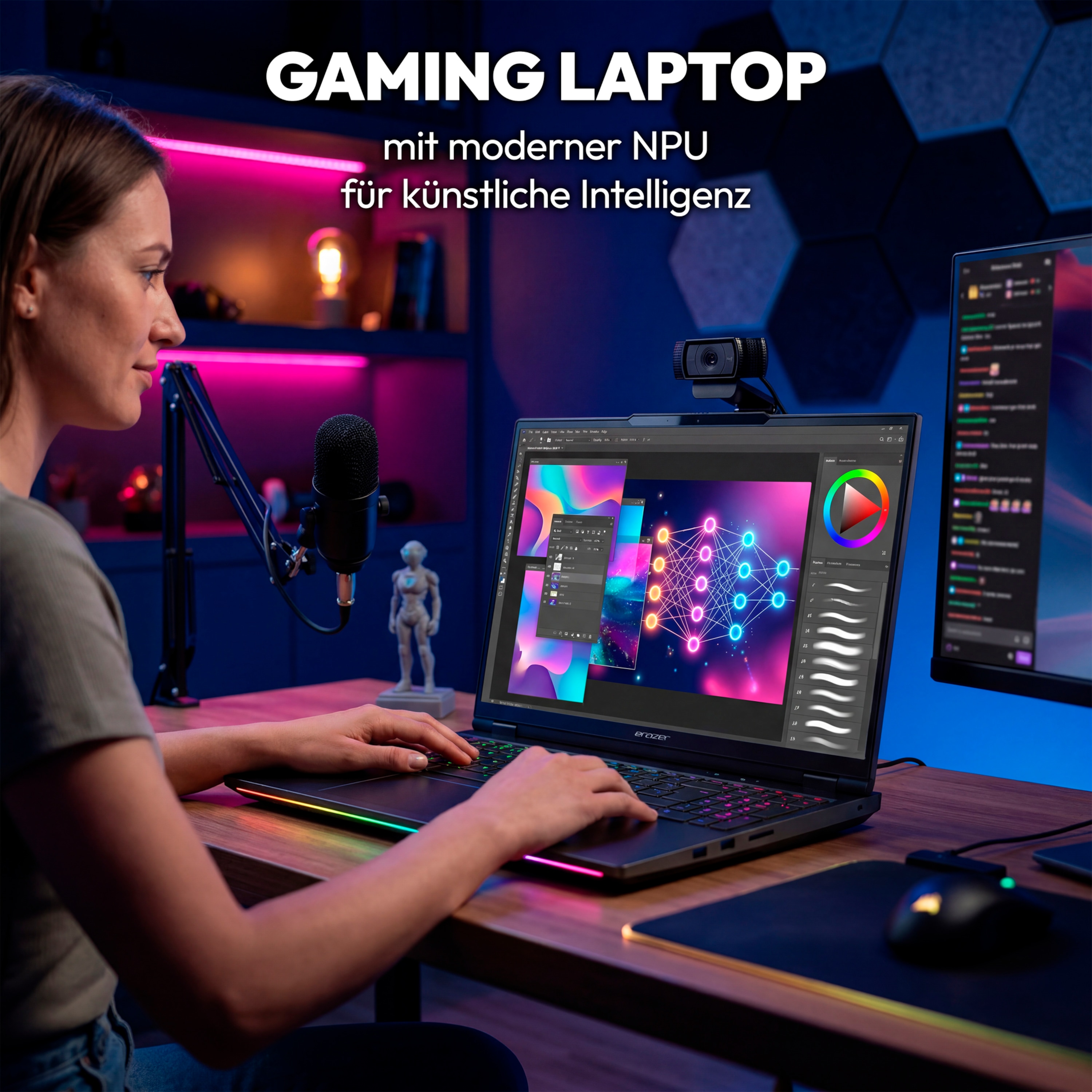 MEDION® ERAZER Beast 16 X10 Ultimate High-End Gaming Laptop, Intel® Core™ Ultra 9 Prozessor 290HX Plus, Windows 11 Home, 40,6 cm (16”) Mini LED Vivid Display mit 300Hz & 100 % DCI-P3, RTX 5090, 2 TB PCIe SSD, 64 GB RAM