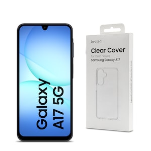 SAMSUNG Galaxy A17 5G, 128 GB, Black + Beclad Clear Case (SM-A176B/DS)