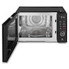 MEDION® LIFE® 3 in 1 Mikrowelle MD12031, 900 Watt Mikrowellenleistung, 1000 Watt Grillleistung, 1680 Watt Heißluftfunktion, Sensor-Touch-Türöffnung, 11 Automatikprogramme, 23 L Kapazität, 5 Leistungsstufen, digitaler 95 min. Timer, Auftaufunktion