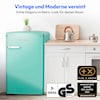 MEDION® LIFE® Retro Kühlschrank mit Gefrierfach MD37790, 108 L Gesamtnutzinhalt, 37 dB, höhenverstellbare Füße, Energieeffiziensklasse D
