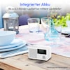 MEDION® LIFE® S66822 Tragbares DAB+ Radio, Farb-TFT Display 3,73 cm (1,47''), DAB+/UKW-Radio (je 40 Senderspeicher), Bluetooth® 5.3, integrierter Akku, extra kompakt, 2 W RMS