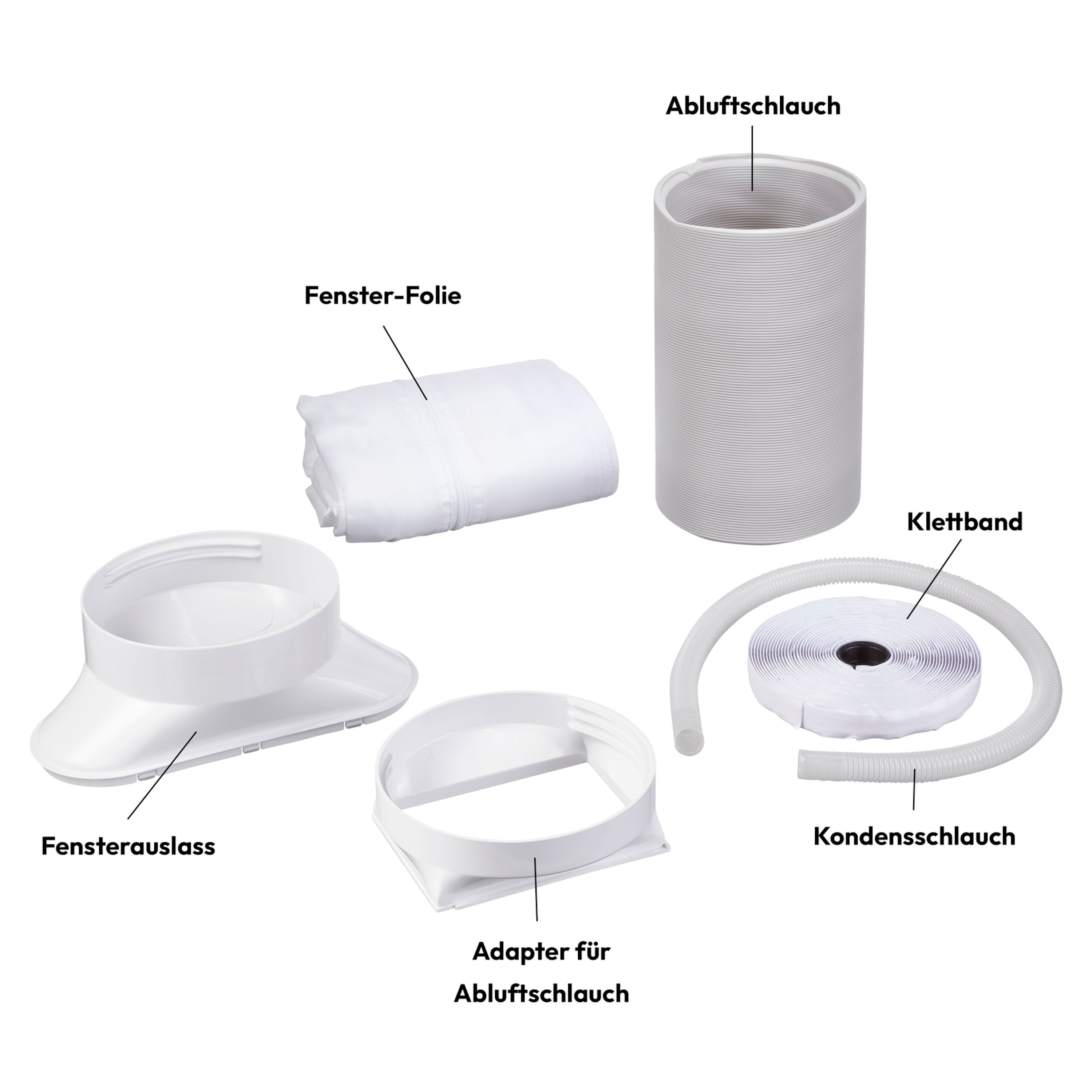 MEDION® LIFE® P701 Klimaanlage (MD 37672), Kühlen, Entfeuchten und Ventilieren, Kühlleistung 7.000 BTU, Kühlmittel R290, max. 25m², App- und Sprachsteuerung, Inkl. Fenster-Kit