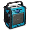 MEDION® LIFE® P66896 Premium Baustellenradio, 6,1 cm (2,4'') Farbdisplay, Bluetooth® 5.3, DAB+/UKW Radio, integr. Akku für bis zu 10 Stunden Laufzeit, zwei Passivradiatoren, 30 W RMS