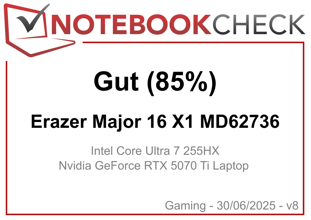 RTX 5070 Ti auf Hochtouren: Medion Erazer Major 16 X1 Gaming-Laptop im Test