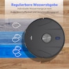 MEDION® Saugroboter mit 2-in-1 Absaugstation X51 SW+, Wischfunktion, rotierende Wischmopps, Lasernavigation, Hinderniserkennung durch Kreuzlinienlaser, starke 10.000 Pa Saugkraft, präzise Kartenerstellung