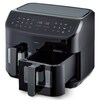 MEDION® LIFE® P20 XXL Twin Doppelzonen-Heißluftfritteuse MD 11760, 100 Rezepte in der Life+ App, 2 separate Garzonen, 9 Automatikprogramme, 8,7 L Gesamt-Nutzinhalt, 2.600 Watt, Temperatur einstellbar bis 200 °C