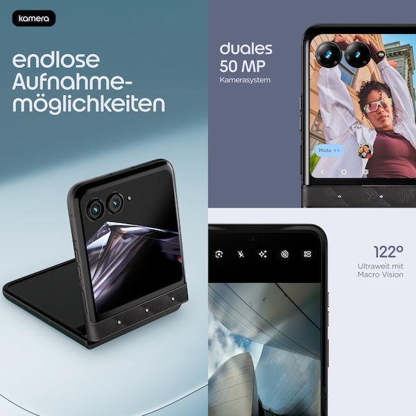 MOTOROLA razr 70, 256 GB, Swarovski Edition, Black (XT2657-1)