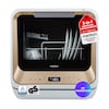 MEDION® LIFE Mini Geschirrspüler DWT20 (MD370764), gold, für 2 Maßgedecke, 6 Reinigungsprogramme, mit und ohne Wasseranschluss, Startzeitvorwahl