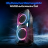 MEDION® LIFE® P61468 Partylautsprecher, PLL-UKW Radio, Bluetooth® 5.0, satter Sound, verschiedene Lichteffekte, X-Bass Bassanhebung, inkl. Mikrofon, 2 x 22 W RMS Ausgangsleistung