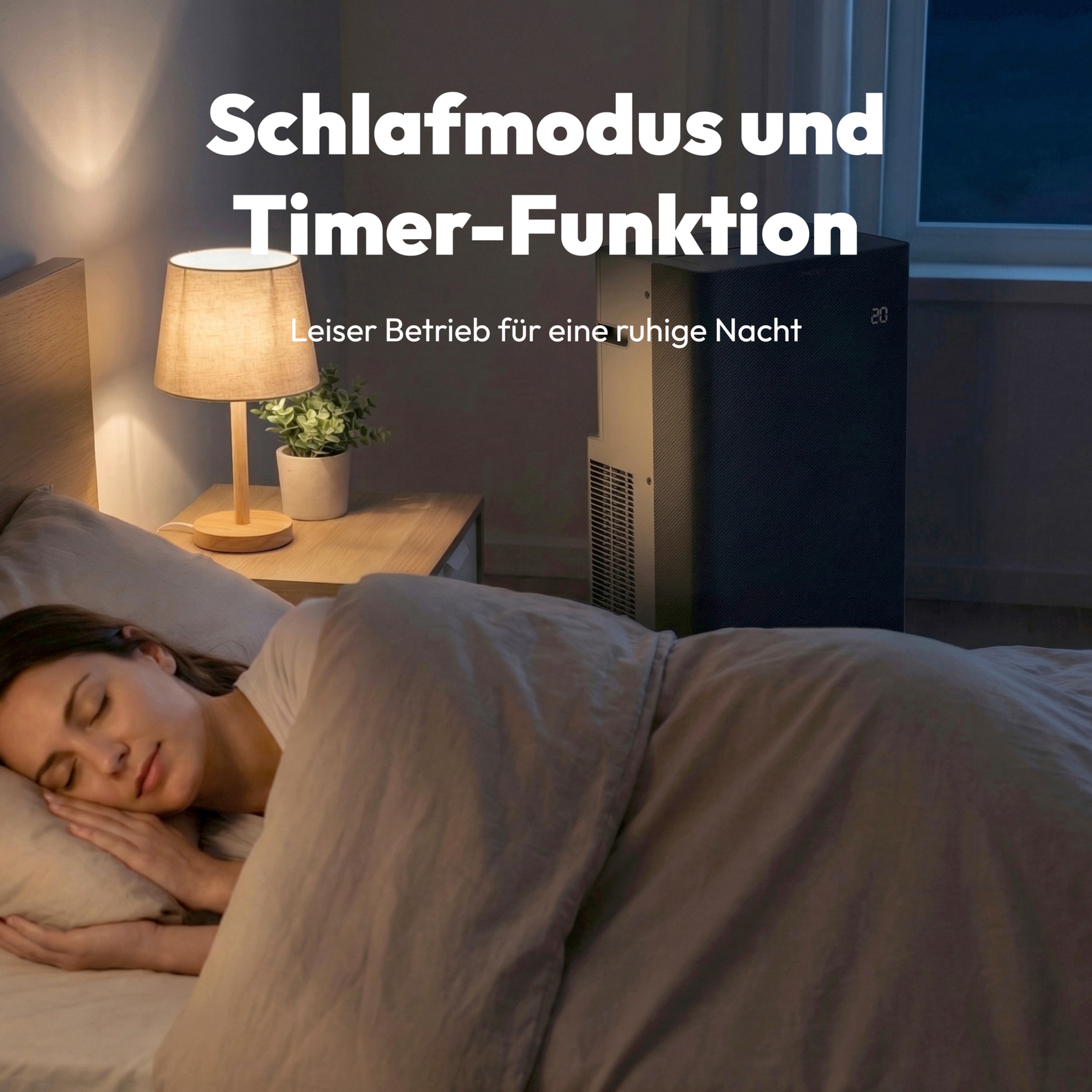 MEDION® LIFE® P1402 Klimaanlage (MD 100139), Kühlen, Entfeuchten und Ventilieren, 14.000 BTU Kühlleistung, Kältemittel R290, für Räume bis 50 m², App- und Sprachsteuerung, Auto-Swing-Funktion, inkl. Fenster-Kit