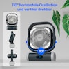 MEDION® LIFE Camping Ventilator E10 TF, 20 W Leistung, 5 Geschwindigkeitsstufen, 110° Oszillation, 10.000 mAh Akku, als Powerbank nutzbar, LED