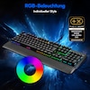 MEDION® ERAZER Supporter X20 mechanische Gaming Tastatur, extrem langlebige CHERRY MX RGB Red Switches, austauschbare Schalter und Tastenkappen, 100% Anti-Ghosting, RGB-Hintergrundbeleuchtung, hochwertige Oberfläche
