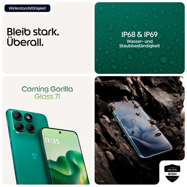 MOTOROLA edge 70 fusion 5G, 256 GB, Sporting Green (XT2605-1)