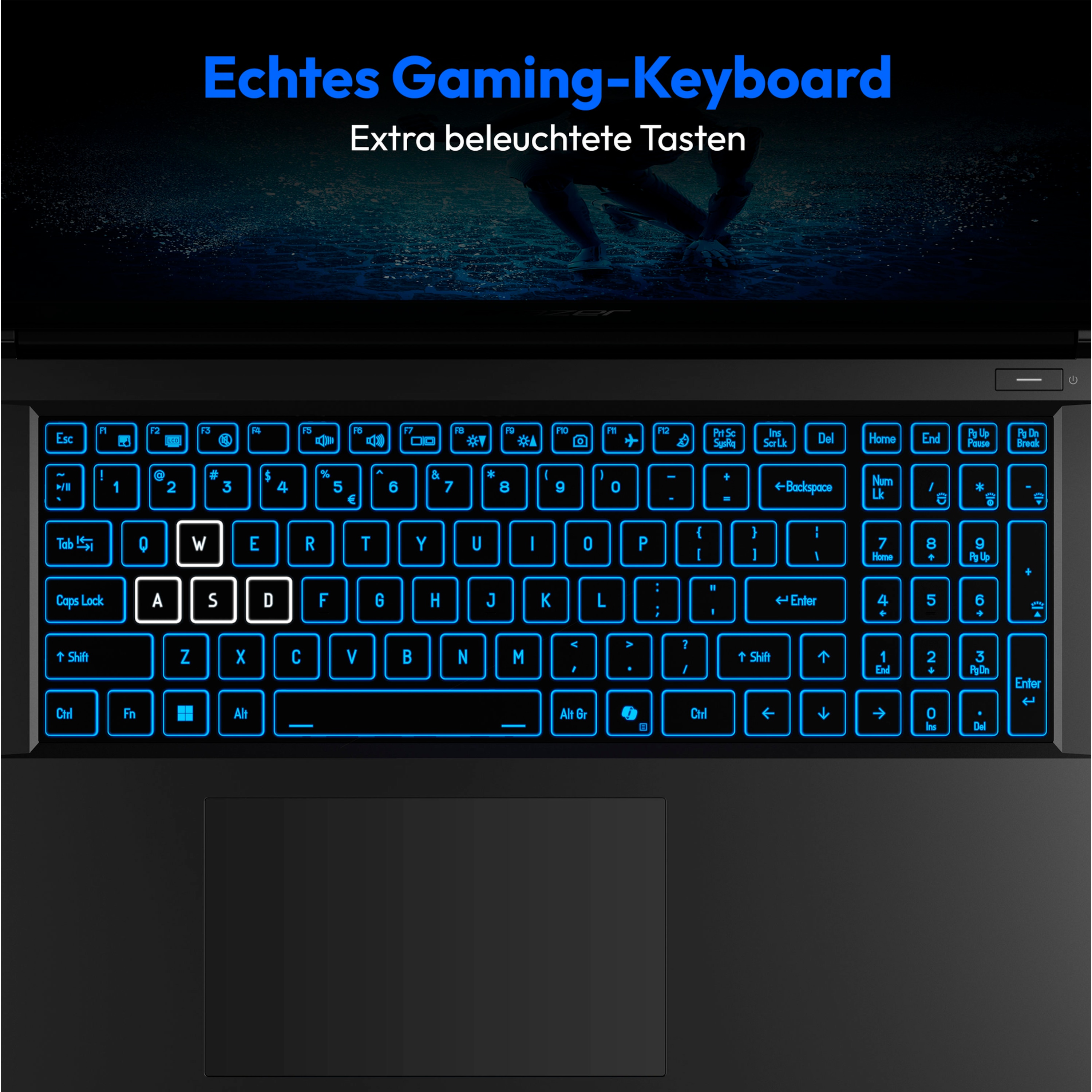 MEDION® ERAZER Defender P50i Core Gaming Laptop, Intel® Core™ i7-13620H, Windows 11 Home, 43,9 cm (17,3") FHD Display mit 144 Hz, NVIDIA® GeForce RTX™ 4060, 1 TB SSD, 16 GB RAM