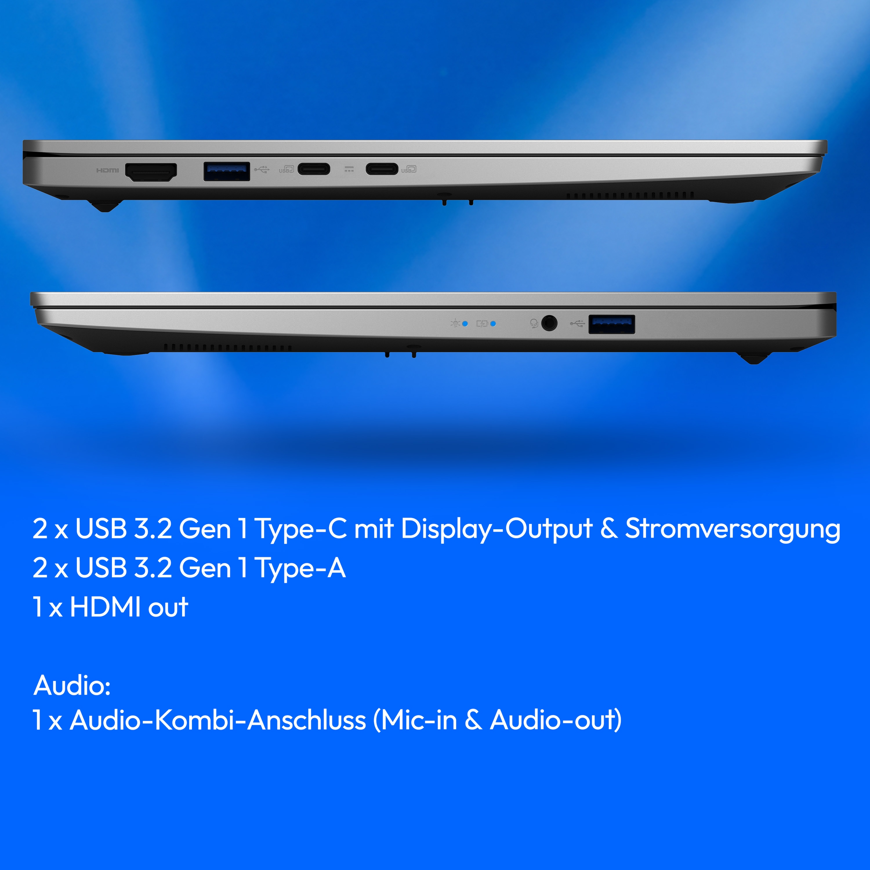 MEDION® Avantum 15 E2e Laptop, Intel® Prozessor N100 , Windows 11 Home (S Modus), 39,5 cm (15,6") FHD Display, 128 GB SSD, 8 GB RAM , KEIN NETZTEIL
