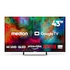 MEDION® LIFE MD 843701 QLED Google TV™ (2026), 108 cm (43'') Ultra HD Display, HDR (High Dynamic Range), Dolby Vision®, MEMC, Bluetooth®, PVR ready, Netflix, Prime Video, Disney+, App Store