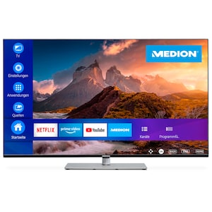 MEDION® LIFE® X14309 QLED Smart-TV | 108 cm (43 pouces) Ultra HD Display | HDR | Dolby Vision | Micro Dimming | MEMC | PVR ready | Netflix | Amazon Prime Video | Bluetooth | DTS HD | Dolby Atmos | HD Triple Tuner | CI+