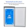 MEDION® LIFE® Gefrierschrank MD 37688, 64 l Volumen, mechanische Temperatureinstellung, wechselbarer Türanschlag, 3 Schubladen